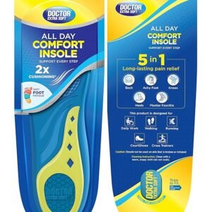 Triple Gel Trimmable Heel Support Insoles for Men's Size 7-12 UK